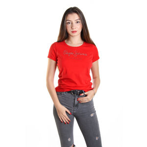 Pepe Jeans dámské červené tričko Puppy
